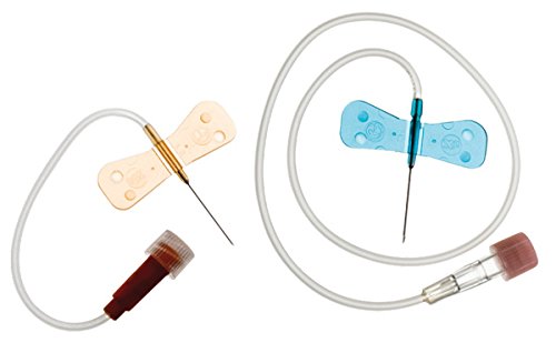 TERUMO 050166 SURFLO - Juego de perfusión con alas, calibre 22, color negro (paquete de 50)