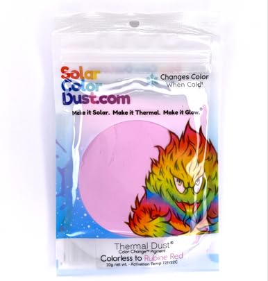 Thermal Dust® 72ºF - Colorless to Rubine Red - Cold Sensitive - Color Change® Pigment