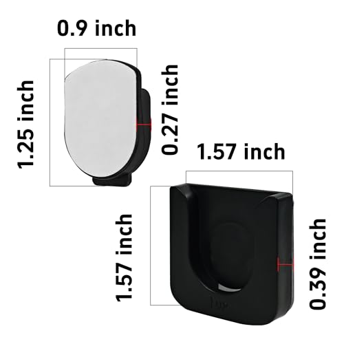 2 Pack Black Remote Control Holder - Firm, Space-Saving Storage Rack