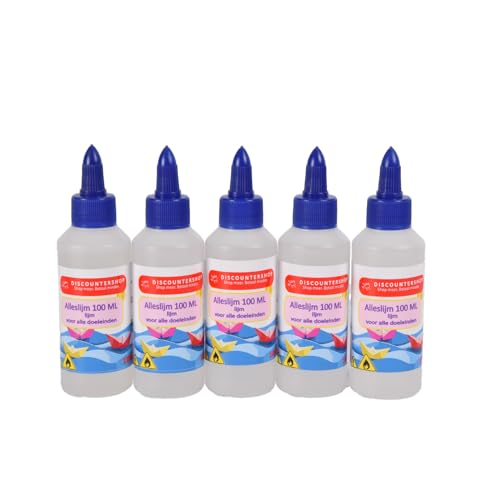 Bouteilles en plastique pour colle à séchage rapide | Lot de 5 flacons transparents de 100 ml