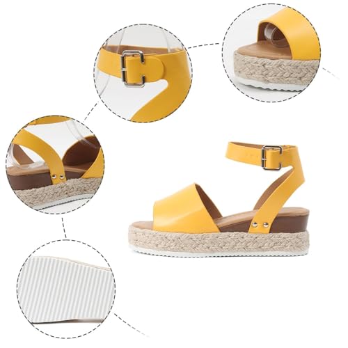 Platform Sandals for Women 2025,Ankle Strap Sandals for Women,Women's Platform & Wedge Sandals,Open Toe Espadrilles for Women,Comfy Wedges for Women,Leather Sandals,Summer Beach Shoes4