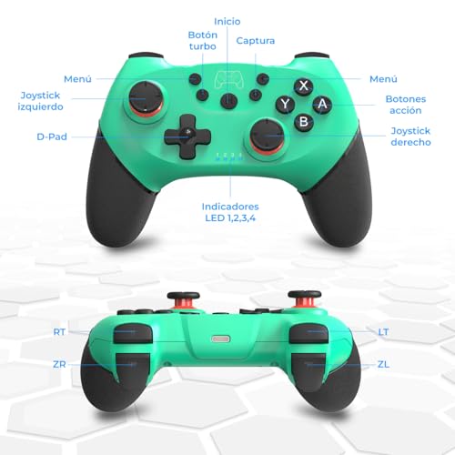 Mando para Switch recargable azul ideal para partidas en el salón 3