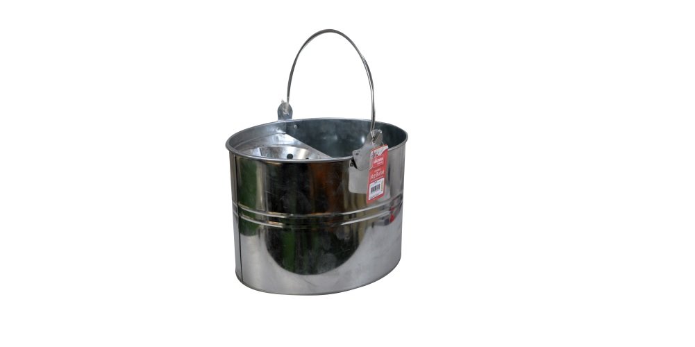 Kingfisher Galvanised Mop Bucket, Silver, 11 Litre