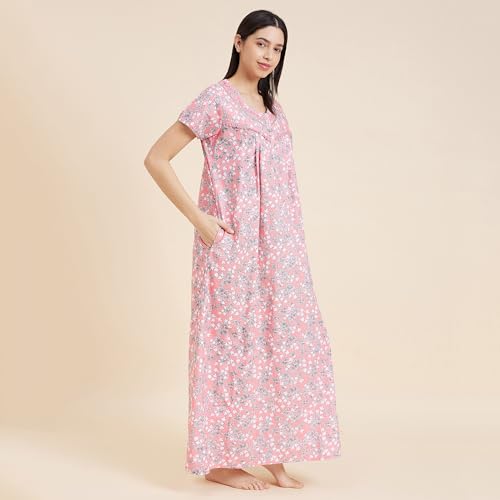 Image of Sweet Dreams Women's Cotton Maxi Casual Night Shirt