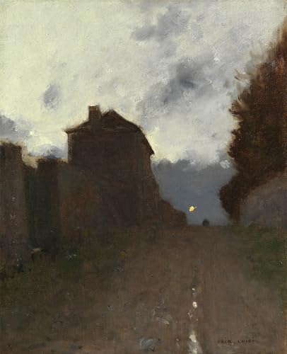 Pinturas famosas impresiones de lienzo Montmartre al crepuscolo lienzo decorativo alta calidad