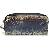 ペンケース うつくしい 花火 筆箱 ペン立て ペンポーチ 化粧ポーチ プリント 大容量 おしゃれ かわいい ファスナータイプ 小物入れ 女の子 男の子 学生 旅行収納 Pu革 レザー