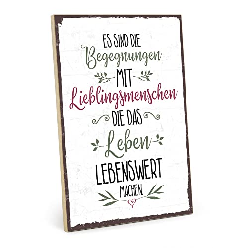 TypeStoff, targa in legno con scritta in lingua