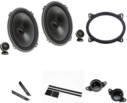 Amazon Co Jp アルパイン アルファード 30系 ヴェルファイア 専用 7 10inch セパレート2ウェイスピーカー X 710s インナーバッフルボード ツィーター取付けキット スピーカー音質向上キット アルパインロゴエンブレム セット 車 バイク
