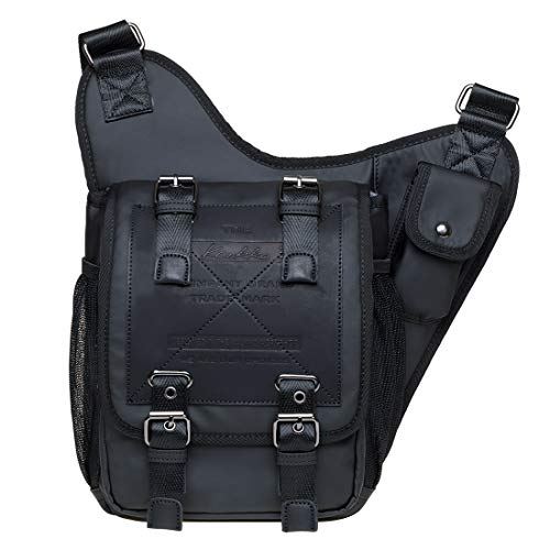 KAUKKO Herren Crossbody Tasche Verstellbarem...