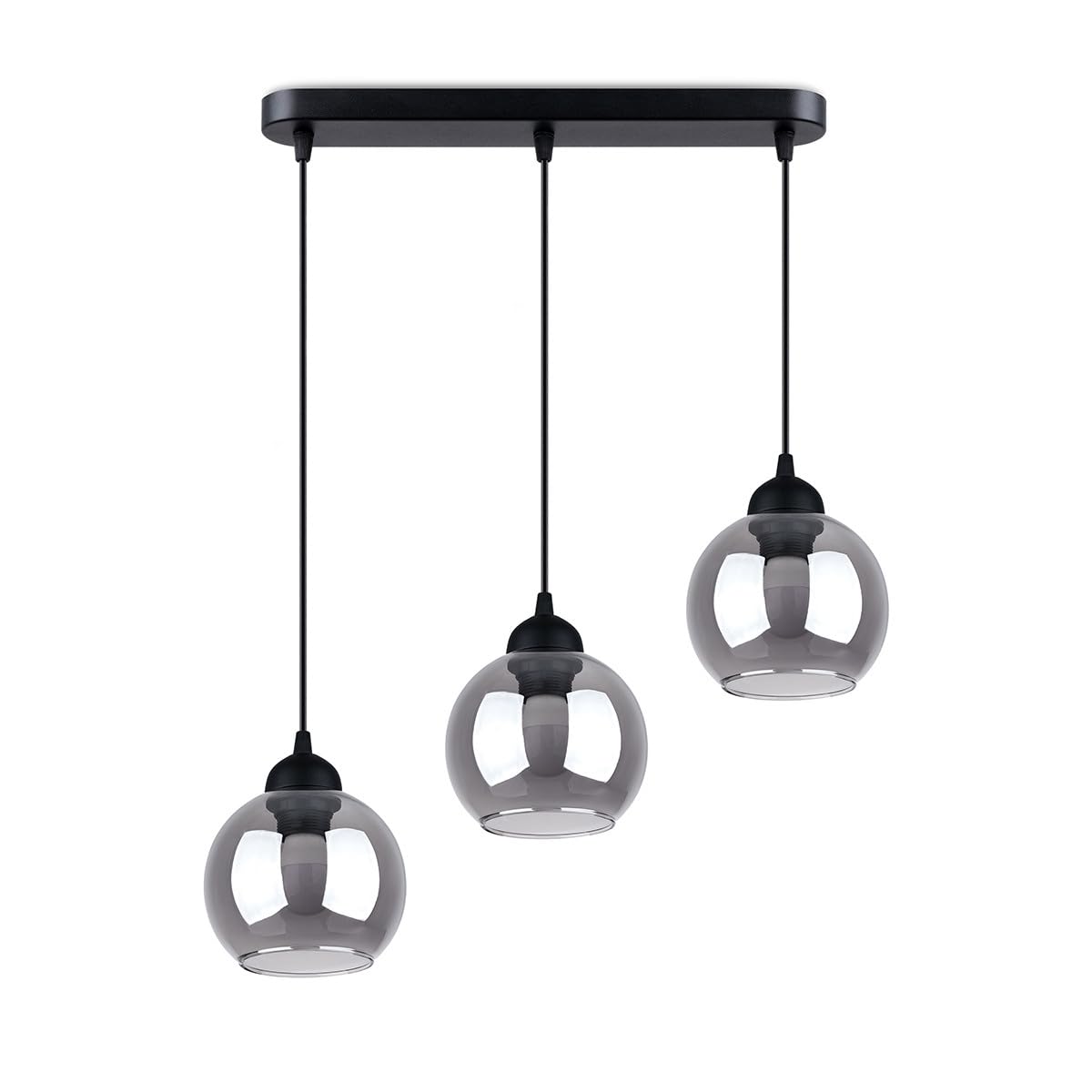 Sollux Lighting Unisex Black Modern Pendant Lamp 117X45x15cm 3XLight In | : Size 117
