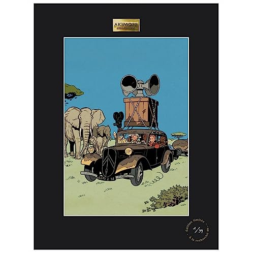 Poster Akimoff Spirou & Fantasio Kongo Belche 30x40cm