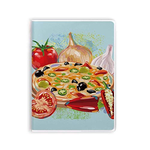 Carnet de notes Pizza Italy une idée cadeau originale avec cahier souple tomates ail