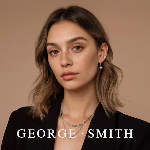 GEORGE · SMITH Opal Earrings Set for Women, Silver & Gold Earring Stack with Sensitive Ears, Hypoallergenic Hoop Earrings for Women Jewelry4