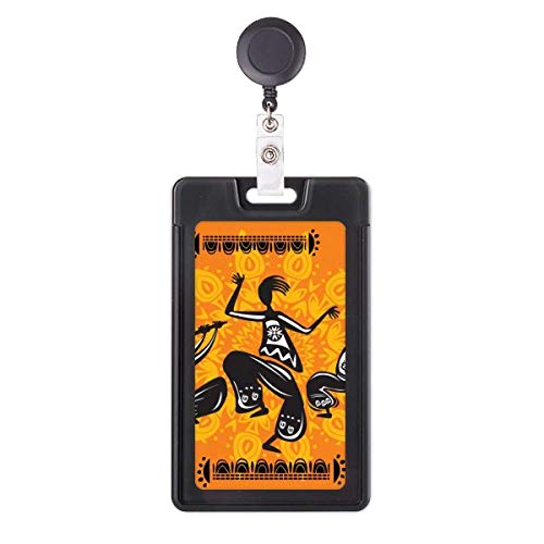 Enrouleur badge mexicain robuste Dance People avec cordon nylon durable