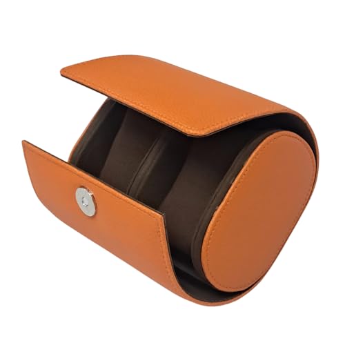 Image of THE CASE Luxury Watch Roll Case - Travel Watch Organizer-Watch Travel Case for 2 Watches | PU Leather Portable Gift Box for Watch Collectors