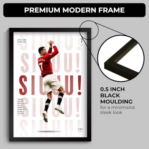 Image of Funk You Store Ronaldo Framed Poster | Cristiano Ronaldo Wall Art | CR7 Edition | Football Legend | Premium Sports Decor for Football Fans | Motivational Wall Poster (F 253)