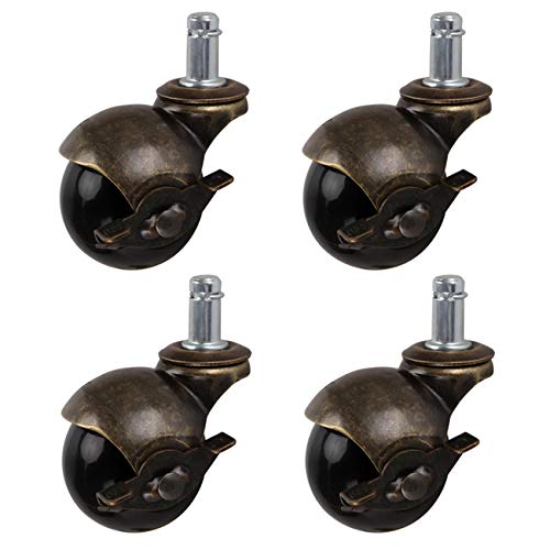 Juego De 4 Ruedas Para Muebles De 1,5 - Ruedas De Transporte Con Freno Max 25 Kg Por Rueda Ruedas Giratorias Para Muebles De Interior Jm