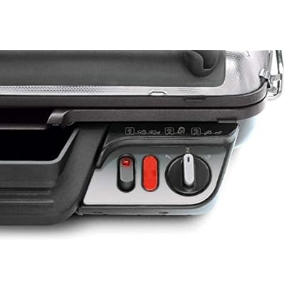 Tefal 3in1 Kontaktgrill, mit Überback-Funktion, doppelte Grillfläche wenn aufgeklappt als Tischgrill/BBQ, Sandwich, Steak, Panini, regelbarer Thermostat, antihaftbeschichtet, Grau, GC3060 – Bild 6
