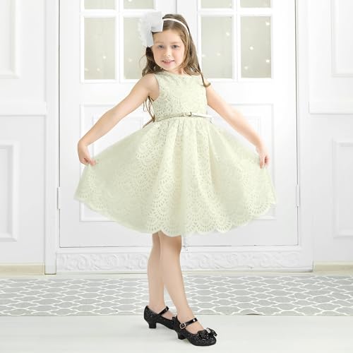 Image of PANDNAINJIA Girls Dress Shoes Toddler Heels Mary Jane Pumps