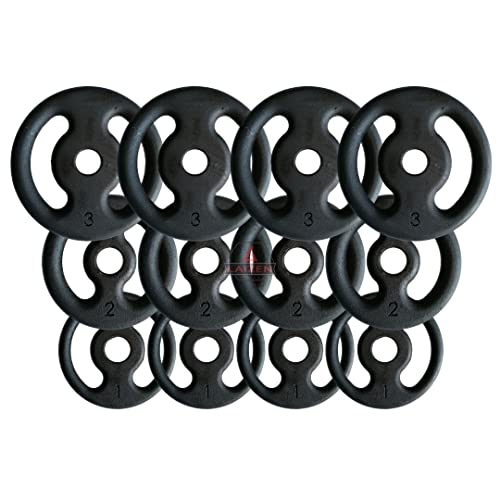 Kit Anilhas 24 Kg + 2 Barras 40cm + Barra 120cm + Barra W