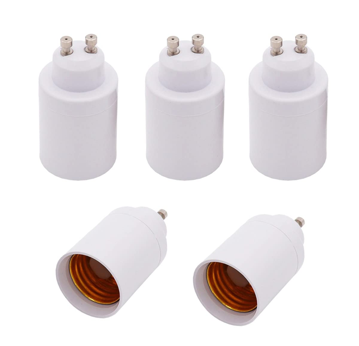 Shuohui Men's Light 5X Gu10 To E26/E27 Lamp Socket Converter, Bulb Socket Adapter Lamp Socket Converter Lamp Holder
