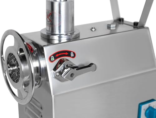 Picadora de carne eléctrica de acero inoxidable para uso doméstico y comercial con boquillas, rendimiento resistente, fácil de limpiar