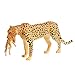 TTETTZ Leopard Figurine Simulation Wildlife Animal Statue Preschool Cheetah Playset Model for Desktop Decor Educational Toys