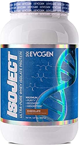Evogen Isoject Chocolate Cake | Premium Whey Isolate Powder Loaded With Bcaa, Eaa, Ignitor Enzymes, Recovery, Shakes, Smoothies #TOP1