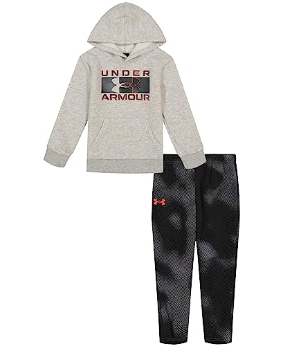 Image of Under Armour Boys' 2-Piece Hoodie Set, Pullover Sweatshirt and Fleece Pants