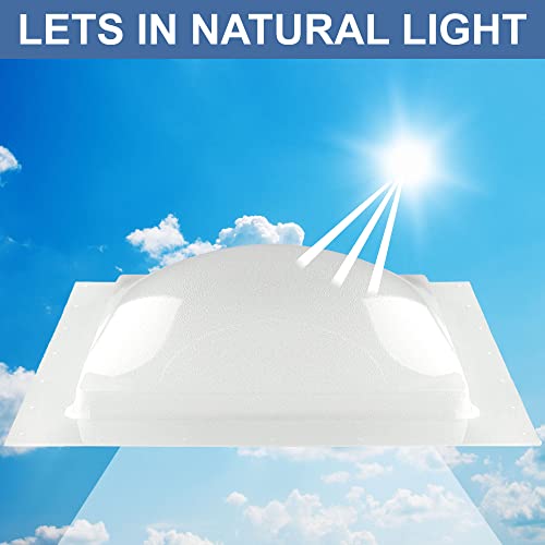 Recpro Rv Skylight Outer Dome | 14" X 14" Universal Outer Skylight (Clear) #TOP5