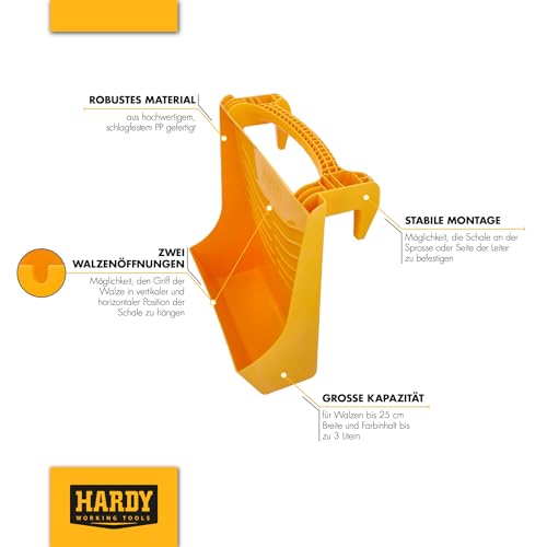 HARDY WORKING TOOLS Multifunktionale Farbwanne 3in1 (Ladder Tray)