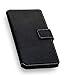 Produktbild Elegantes Premium Bookstyle Handytasche Flip Case Wallet schwarz für "Huawei P9 Lite" Handy Schutz Hülle Etui Schale Book Case Cover