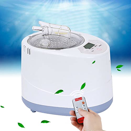 SHZICMY 9 Gang Heimsauna Dampferzeuger mit Fernbedienung, Sauna 3L 1000W Tragbare Wärmekabine SPA Dampferzeuger Remote