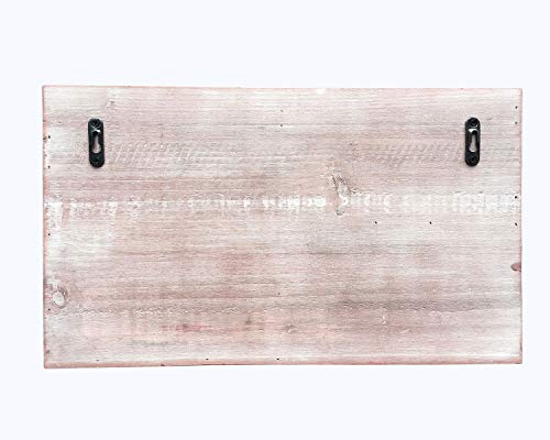 Ibwell Wall Mount Entryway Mail Organizer Key Hooks, Leash Hanging, Home Decorative Floating Wood Shelf(Blackboard Shelf) #TOP5