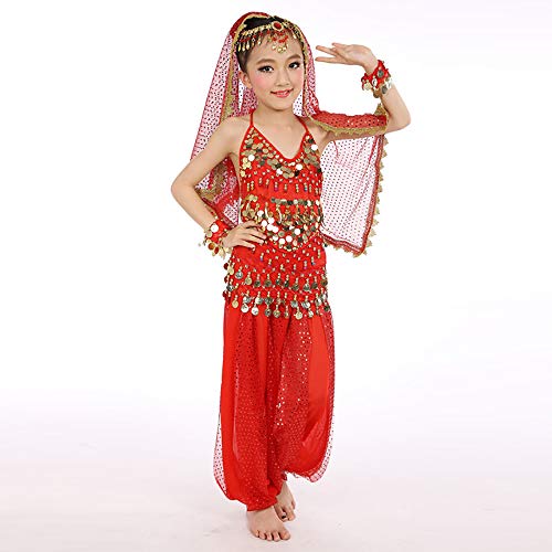 GONGXI Hotselling niñas Indian Danza del Vientre Traje Barato Tops & Pants...