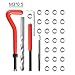 Shkalacar 30Pcs Metric Thread Repair Kit, Metric Thread Threaded Inserts Installation Tool for M3 M4 M7 M9 M11 Helicoil Car Pro Coil Tool M3*0.5