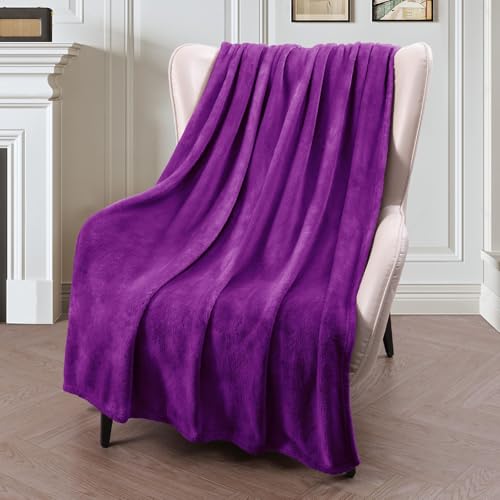 Couverture pour canapé-lit légère confortable plaid uni E - 2