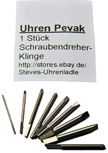 Preisvergleich Produktbild Uhren Pevak Uhrmacher Schraubendreher Ersatzklinge Schraubenzieher Klinge 0,60mm