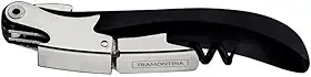 Abridor/saca-rolhas Sommelier - 2 Estágios Tramontina Preta