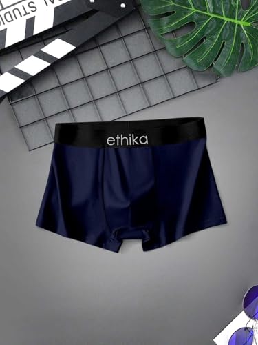 Image of Ethika Presents Plain Strechable Cotton Modal Underwear for Men (in, Alpha, L, Multicolour)