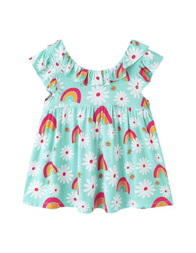 Image of Baby Girl Sleeveless T-Shirts Toddler Infant Girls Tank Top T-Shirt Viscose from Bamboo Summer Cool Tees 3Months-5T