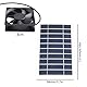 Solarbetriebener Abluftventilator, 5 V, 30 W, wasserdicht, Solarpanel, Power, Mini-Ventilator, Abluftventilator, Dachbodenventilator, Entlüftung, Van für Haustierhaus