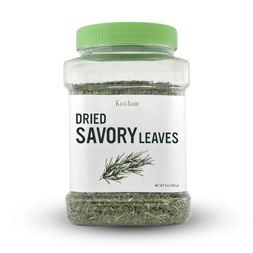 Kashan Dried Savory Leaves, Great for Cooking and Herbal Tea, Pure Mediterranean Seasoning, Vegetarian 9oz (255g)