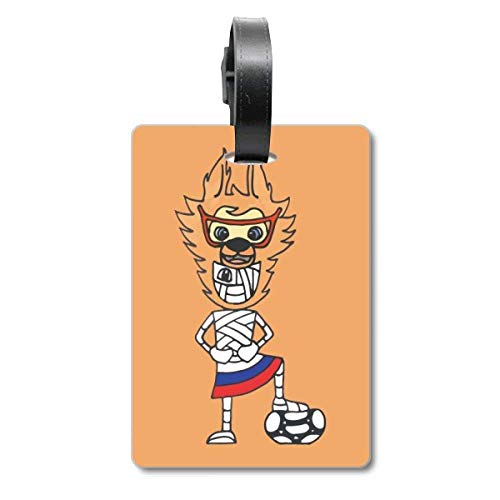 Étiquette de valise joueur de football russe pour identification bagage