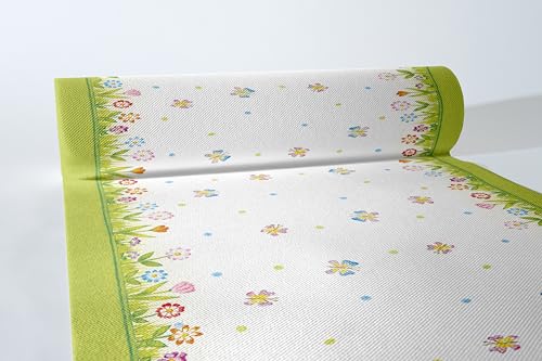 Mank Airlaid Tischläufer 40 cm x 24 m | Tischdecken-Rolle stoffähnlich | praktische...