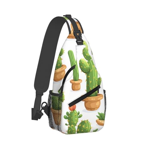 Bolso Cruzado con Estampado de Cactus para Mujeres y Hombres miniatura 2
