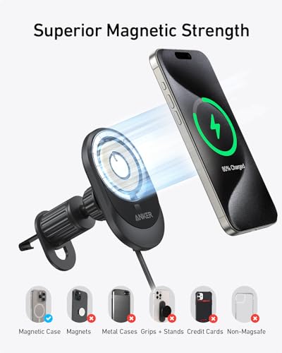 Cargador Inalámbrico Anker MagGo para iPhone 15/16/ - Imagen 7
