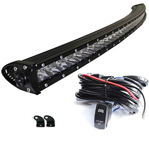 Angelma 210W 44Inch Led Curved Light Bar Spot Flood Combo Offroad For 4X4 Radius Fog Trucks Utv Suv 4X4 4Wd Pickup Heavy Vehicle Driving Lights With Wiring Harness #TOP4