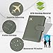 GOAUS Passport Holder for Travel with AirTag Slot Cards Cash Pocket, Faux Leather Travle Wallet Gifts for Women Men RFID Blocking Book Case Green, AirTag Not Included