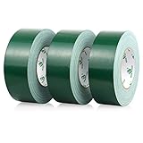 BOMEI PACK 3 Rollen Klebeband Grün Duct Tape - Panzertape wasserfest für Innen und außen - Gewebeband 50 m x 50 mm (grün)